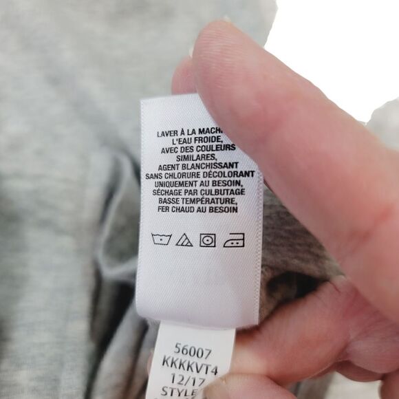 Aeropostale Hook-And-Eye Short Sleeve Top in Heathered Gray Size XS - Picture 9 of 11